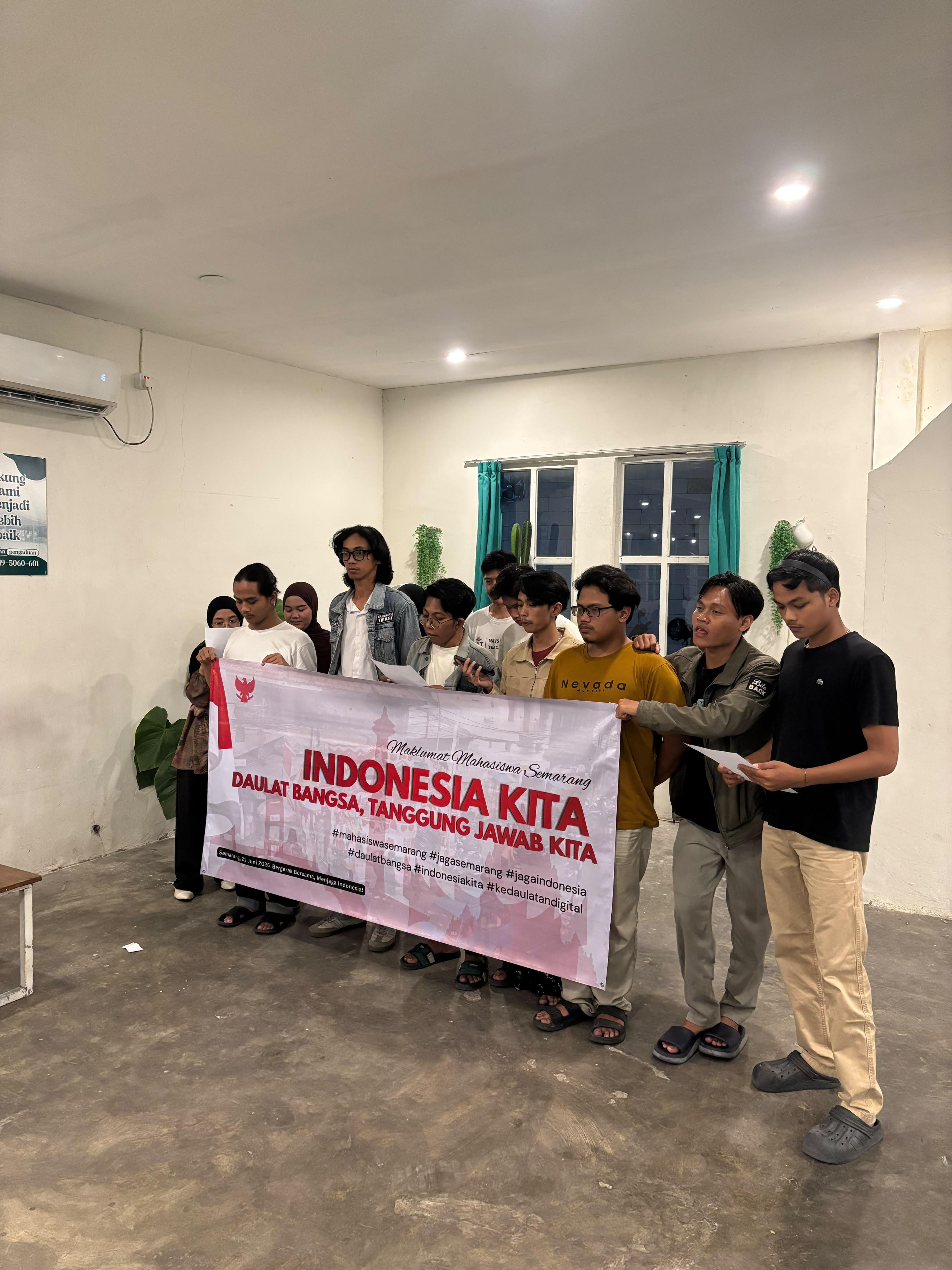 Forum Mahasiswa Semarang Serukan Komitmen Jaga Indonesia dan Tolak Pragmatisme Politik